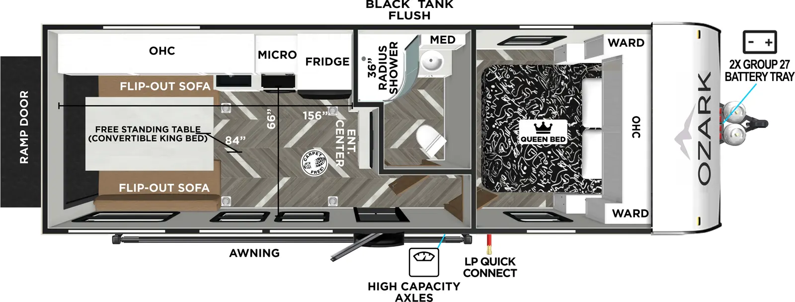 Ozark 2500THK Floorplan